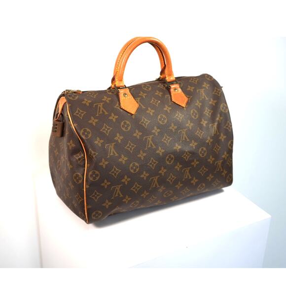 Louis Vuitton Speedy Missing Pull Tab FREE COA - Picture 1 of 8